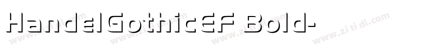 HandelGothicEF Bold字体转换